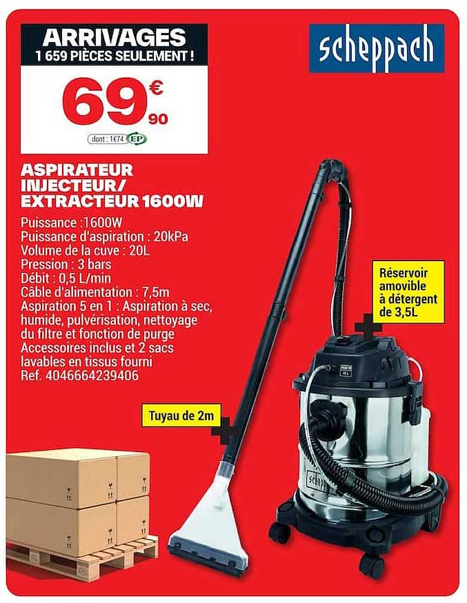 ASPIRATEUR INJECTEUR/ EXTRACTEUR 1600W