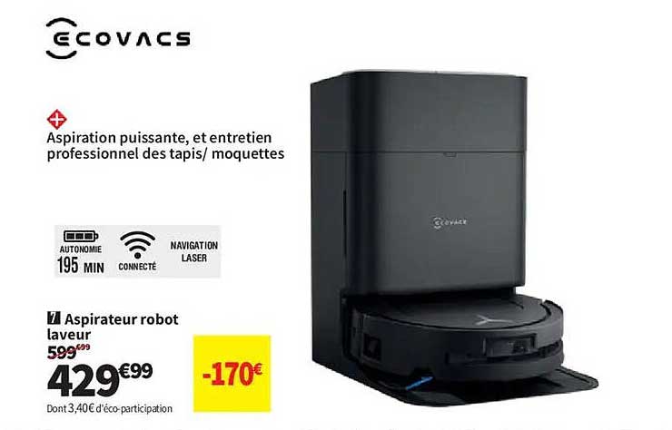 Aspirateur robot laveur