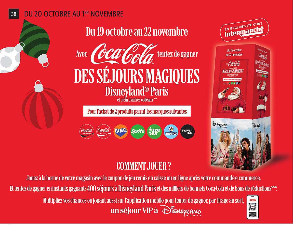 Avec Coca-Cola tentez de gagner DES SÉJOURS MAGIQUES Disneyland® Paris