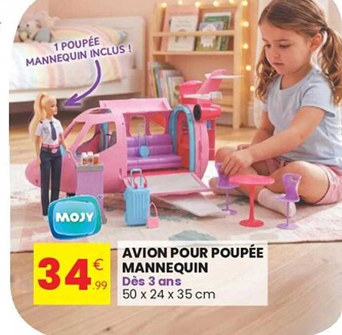 AVION POUR POUPÉE MANNEQUIN