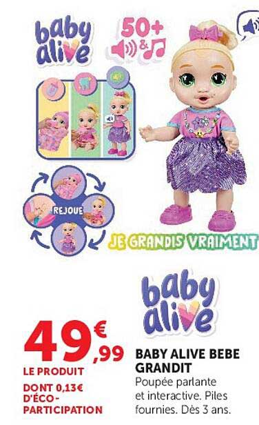BABY ALIVE BEBE GRANDIT