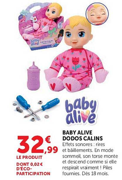 BABY ALIVE DODOS CALINS