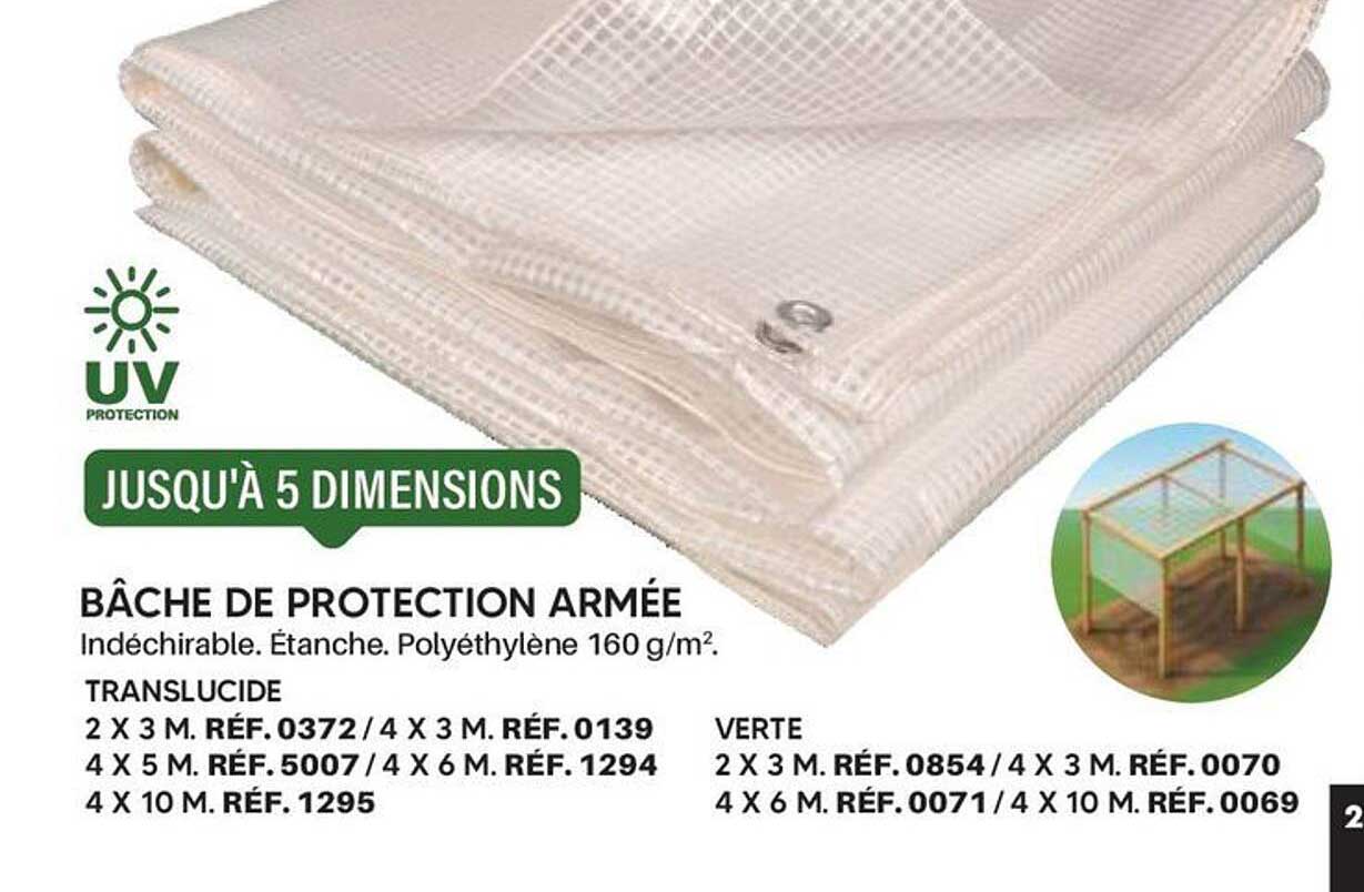 BÂCHE DE PROTECTION ARMÉE