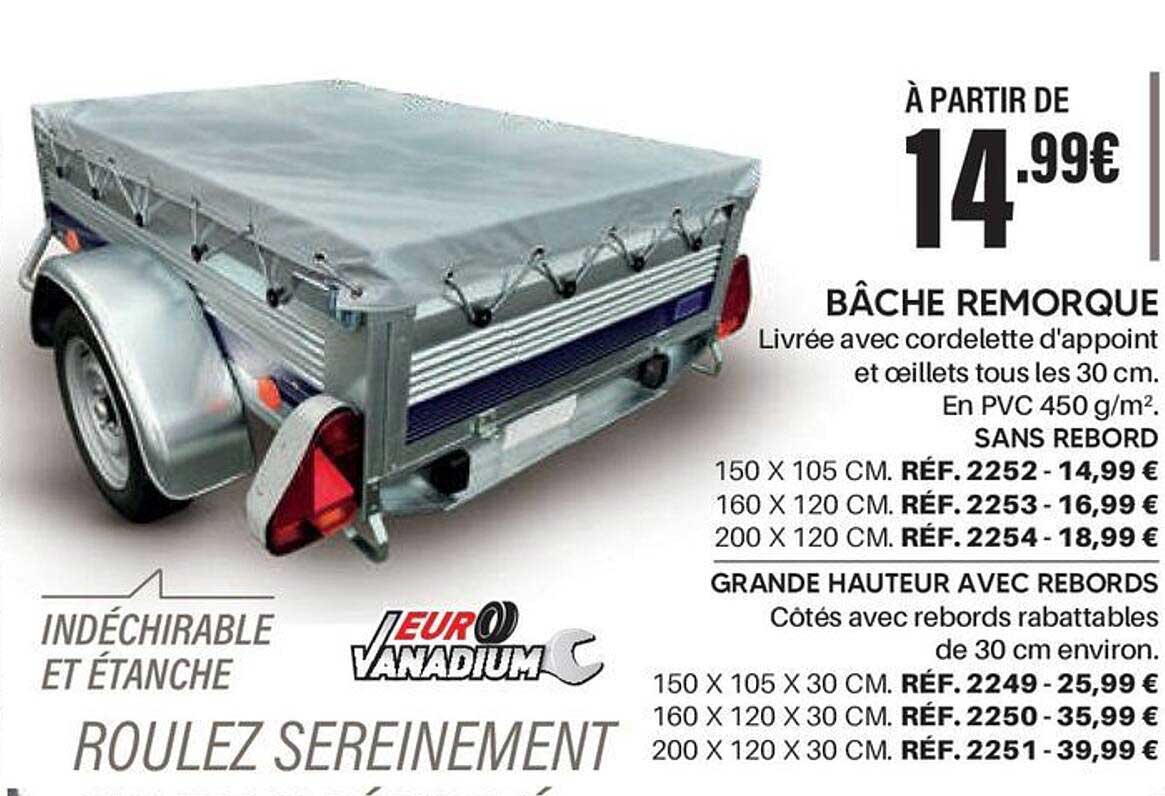 BÂCHE REMORQUE