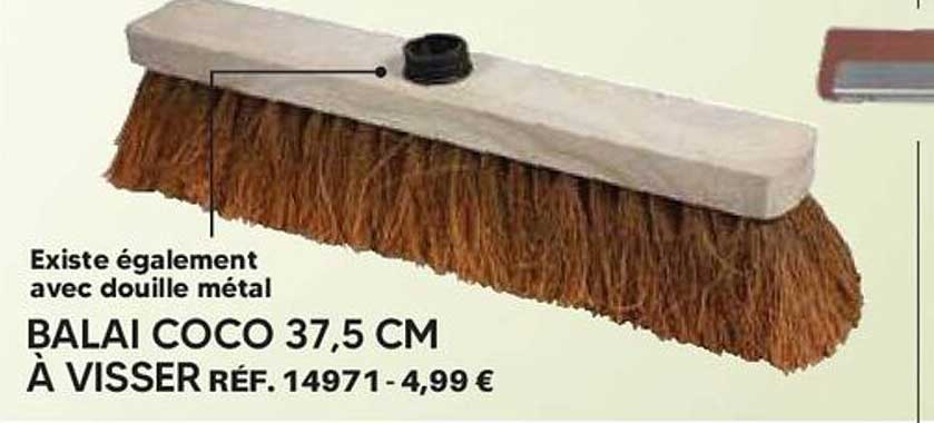 BALAI COCO 37,5 CM À VISSER RÉF. 14971