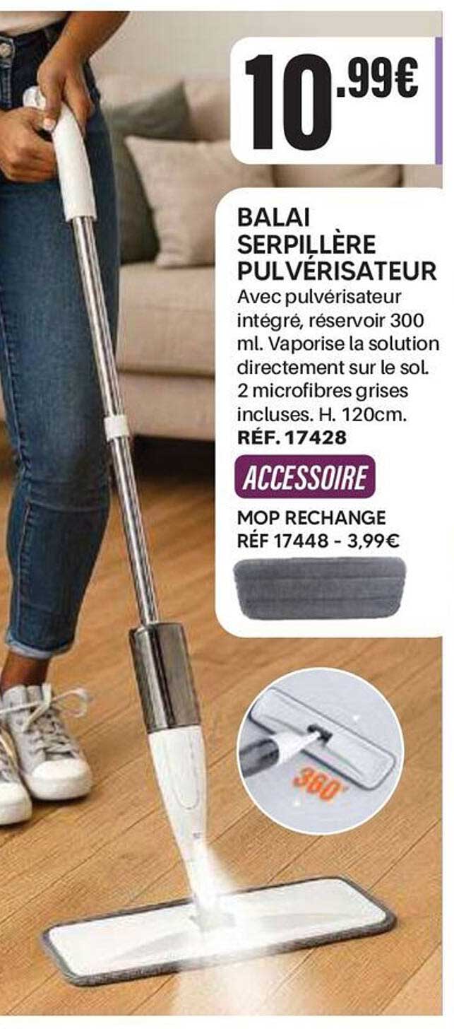 BALAI SERPILLIÈRE PULVÉRISATEUR