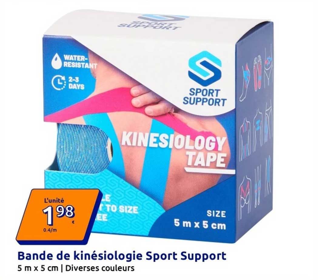 Bande de kinésiologie Sport Support