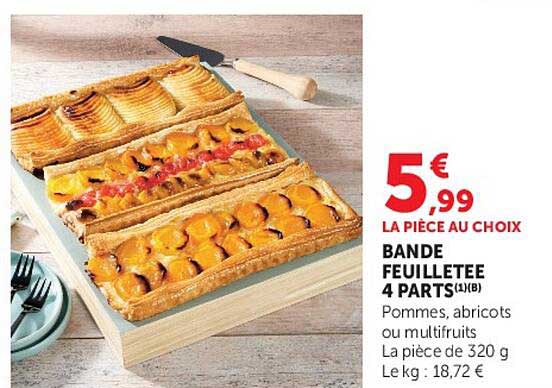 BANDE FEUILLETEE 4 PARTS