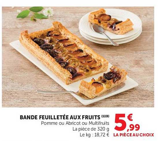 BANDE FEUILLETÉE AUX FRUITS