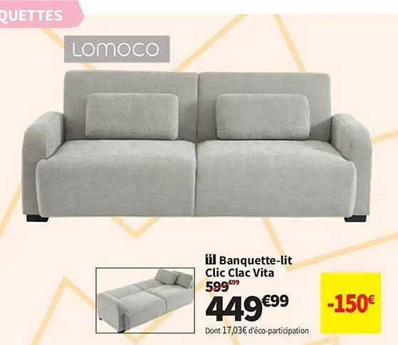 Banquette-lit Clic Clac Vita
