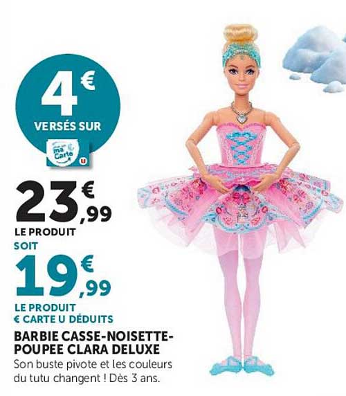 BARBIE CASSE-NOISETTE-POUPEE CLARA DELUXE
