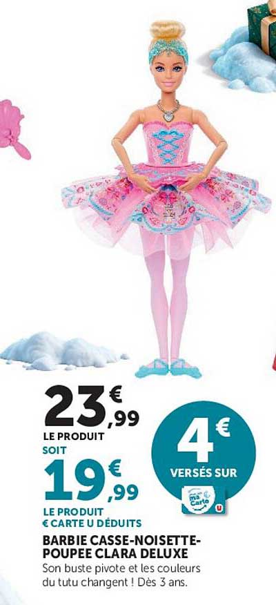 BARBIE CASSE-NOISETTE-POUPEE CLARA DELUXE