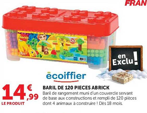 BARIL DE 120 PIECES ABRICK