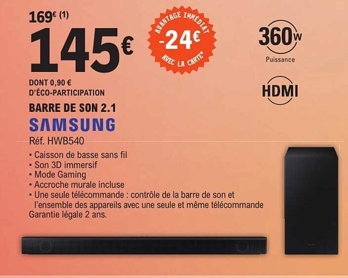 BARRE DE SON 2.1 SAMSUNG