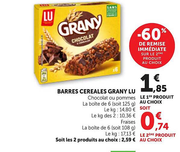 BARRES CEREALES GRANY LU