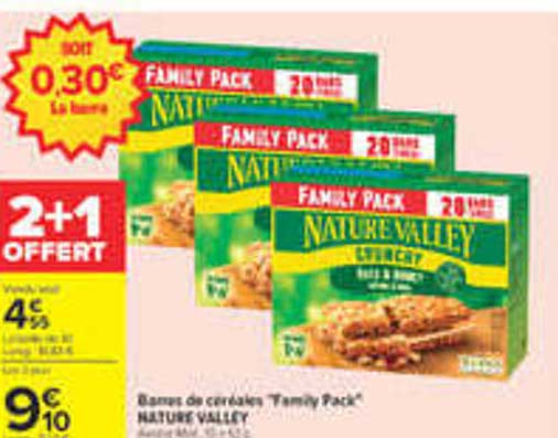 Barres de céréales Family Pack NATURE VALLEY