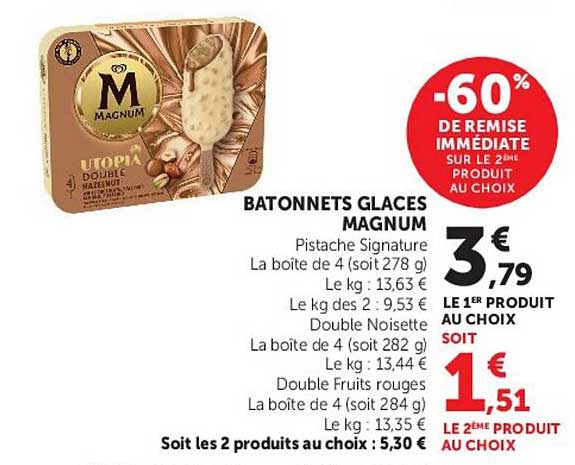 BATONNETS GLACES MAGNUM
