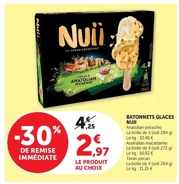 BATONNETS GLACES NUII