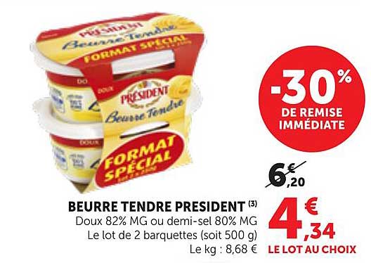 BEURRE TENDRE PRESIDENT (3)