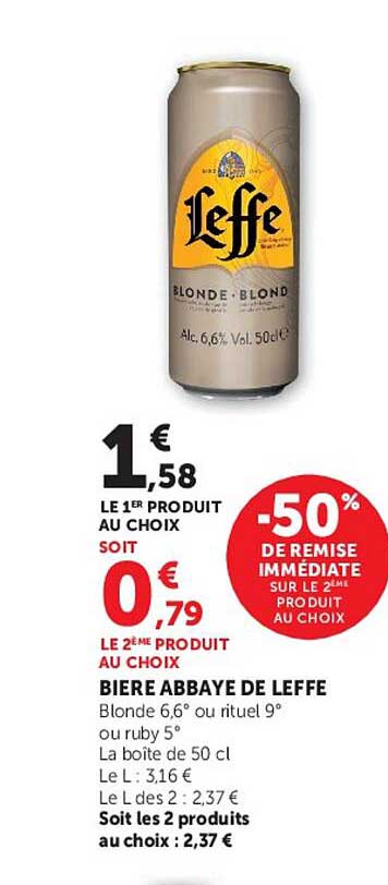BIERE ABBAYE DE LEFFE