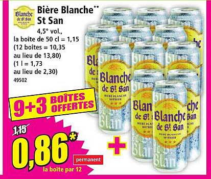Bière Blanche** St San
