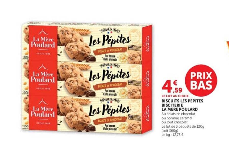 BISCUITS LES PEPITES BISCUITERIE LA MERE POULARD