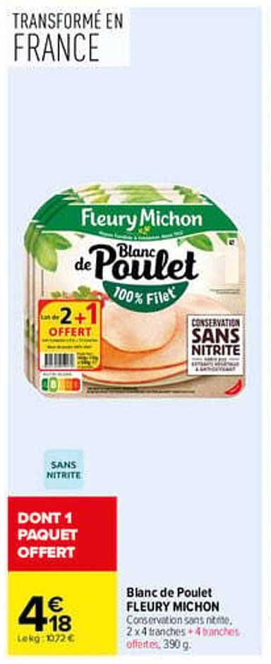 Blanc de Poulet FLEURY MICHON
