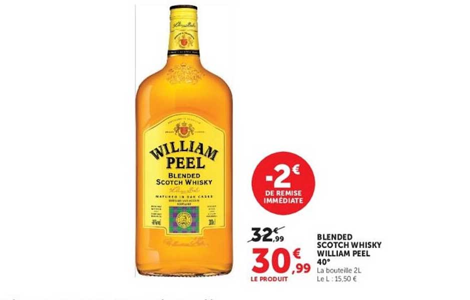 BLENDED SCOTCH WHISKY WILLIAM PEEL 40°