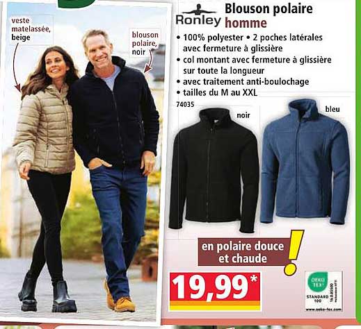 Blouson polaire homme