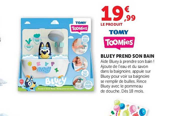 BLUEY PREND SON BAIN