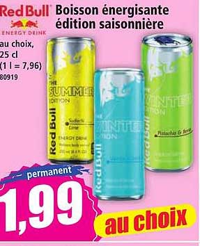 Boisson énergisante édition saisonnière