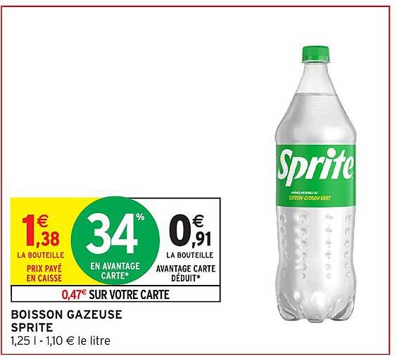 BOISSON GAZEUSE SPRITE