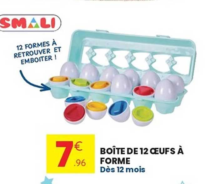 BOÎTE DE 12 ŒUFS À FORME