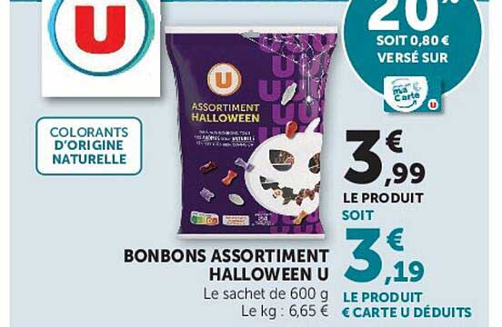 BONBONS ASSORTIMENT HALLOWEEN U