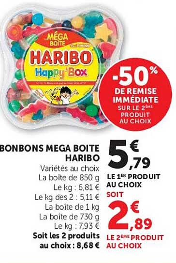 BONBONS MEGA BOITE HARIBO