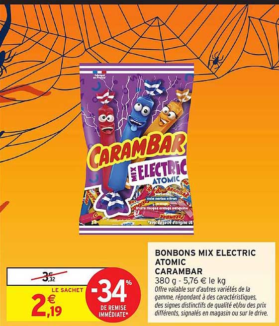 BONBONS MIX ELECTRIC ATOMIC CARAMBAR