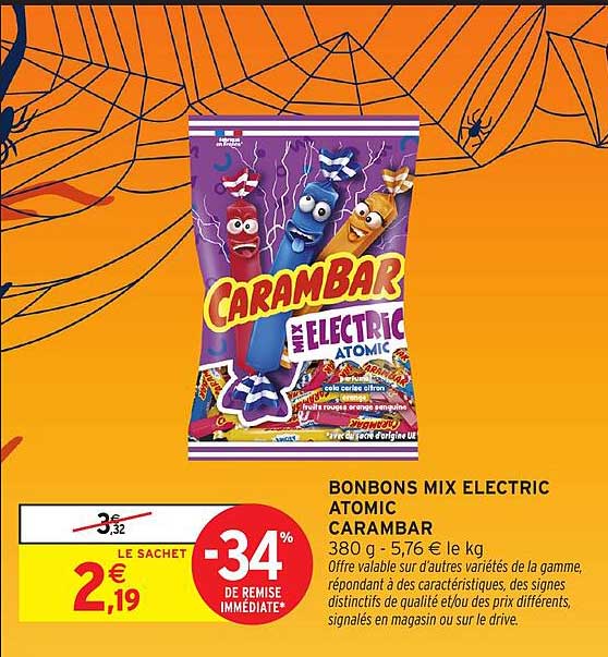 BONBONS MIX ELECTRIC ATOMIC CARAMBAR