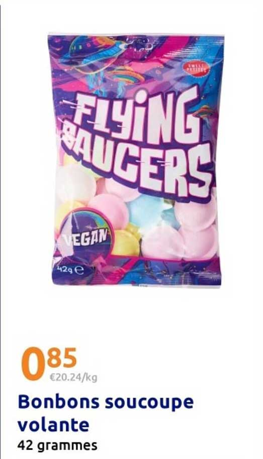 Bonbons soucoupe volante 42 grammes