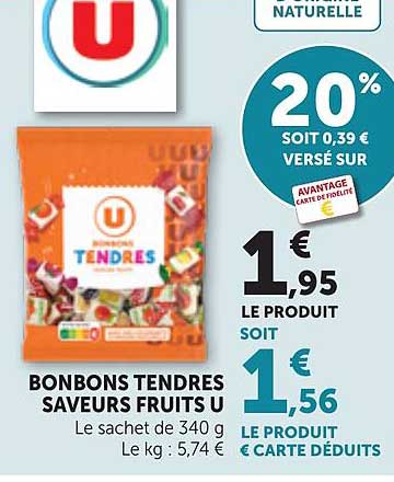 BONBONS TENDRES SAVEURS FRUITS 0