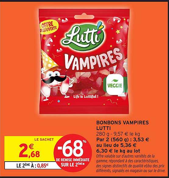 BONBONS VAMPIRES LUTTI