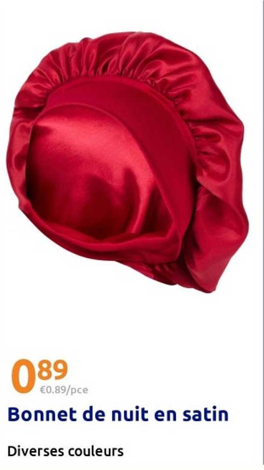 Bonnet de nuit en satin