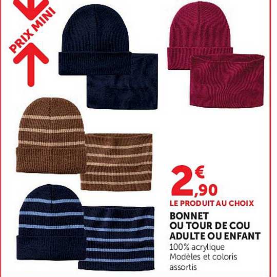 BONNET OU TOUR DE COU ADULTE OU ENFANT