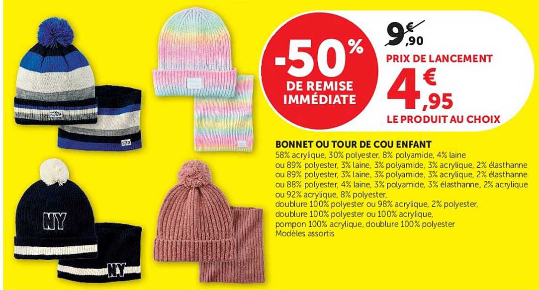 BONNET OU TOUR DE COU ENFANT