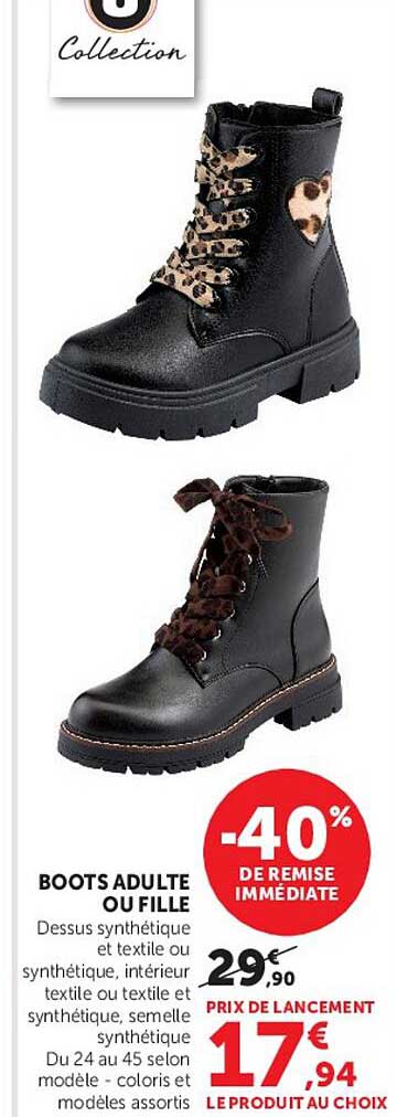 BOOTS ADULTE OU FILLE