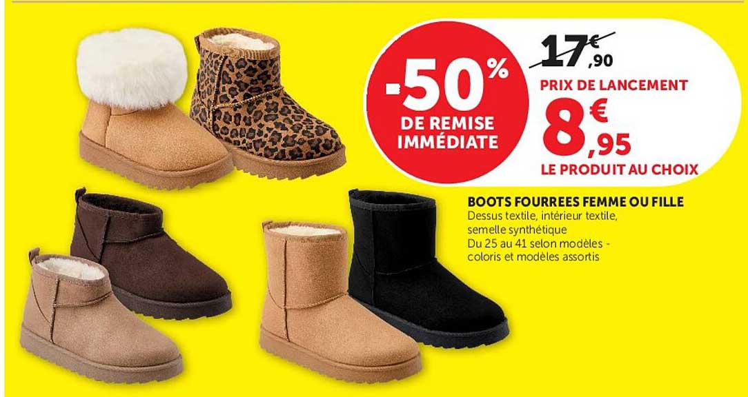 BOOTS FOURREES FEMME OU FILLE
