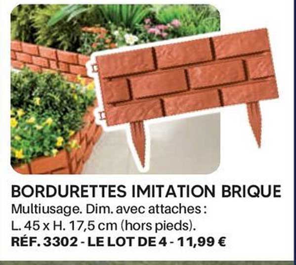 BORDURETTES IMITATION BRIQUE