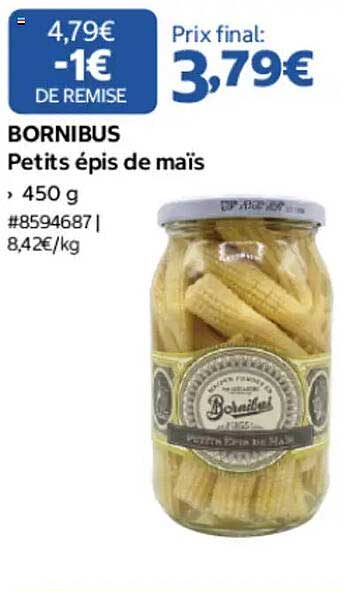 BORNIBUS Petits épis de maïs