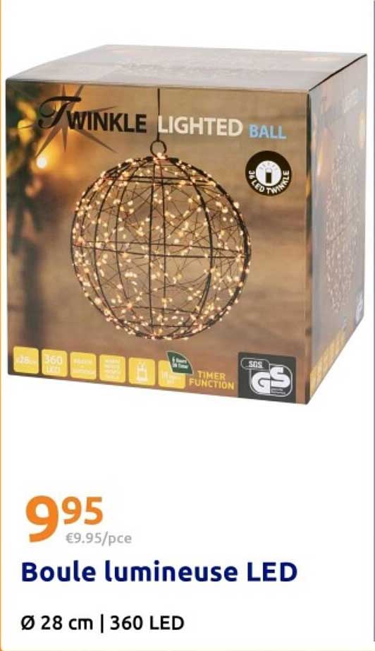 Boule lumineuse LED