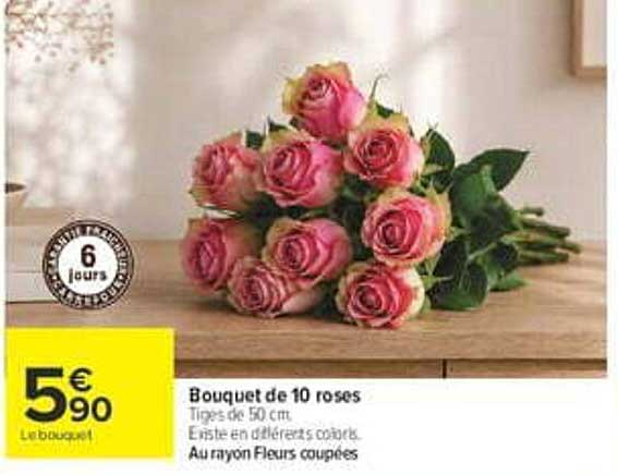 Bouquet de 10 roses