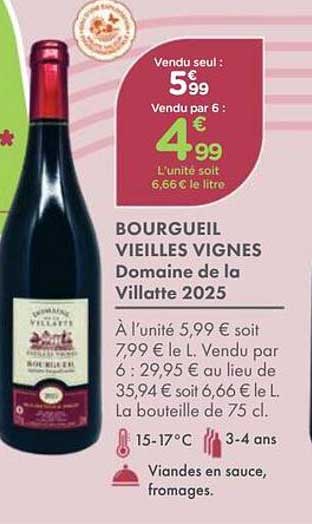 BOURGUEIL VIEILLES VIGNES Domaine de la Villatte 2025